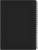 Maruman Mnemosyne A5 Spiral Notebook Soft cover- 7mm Lined - Black