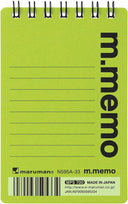 Maruman M Memo Mini Notepad - A7 - 6mm Lined - Light Green