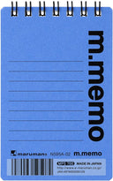 Maruman M Memo Mini Notepad - A7 - 6mm Lined - Blue
