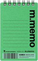 Maruman M Memo Mini Notepad - A7 - 6mm Lined - Green