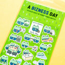 Robot Dance Battle - A Bizness Day Planner Sticker Sheet