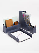 U Brands - U Brands Solid Navy Desk Org Set