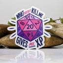 Mimic Gaming Co - What Doesn't Kill You Gives You XP Dice Sticker - 2.5"