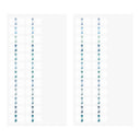 Midori Index Sticker Labels S Chiratto - Numbers - Blue