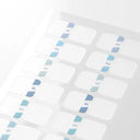 Midori Index Sticker Labels S Chiratto - Numbers - Blue