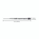 Schmidt EasyFlow 9000 Hybrid Ballpoint Pen Refill - Medium Point - Black