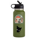 Juju and Moxie - Lurking Kitty Cat Cute Clear High Quality Vinyl Sticker