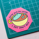 Robot Dance Battle - Some Run On Coffee Frog Sticker