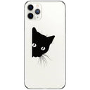 Juju and Moxie - Lurking Kitty Cat Cute Clear High Quality Vinyl Sticker