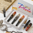 Benu Pixie Pocket Fountain Pen - Metallic Dust - set of 3 (F,M,B)
