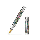 Laban Abalone Fountain Pen - Silver
