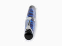 Aurora Optima Auroloide Fountain Pen - Blue - Chrome Trim