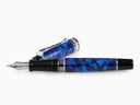 Aurora Optima Auroloide Fountain Pen - Blue - Chrome Trim