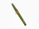 Back to the Land Quirky Leaf Fountain Pen - Push Button Piston - Gold Trim