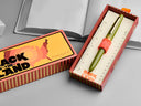 Back to the Land Quirky Leaf Fountain Pen - Push Button Piston - Gold Trim