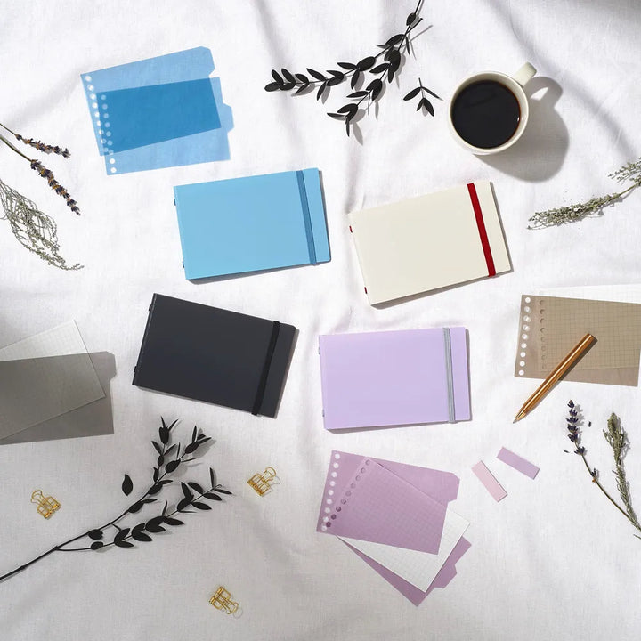 Maruman Loose Leaf Binder, Into One Plus, Mini-Size, 5 Holes, Light Purple