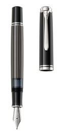 Pelikan Souveran M815 Fountain Pen - Metal Striped Black (Special Edition)