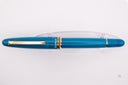 Back to the Land Funky Lake Fountain Pen - Push Button Piston - Gold Trim
