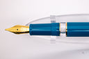 Back to the Land Funky Lake Fountain Pen - Push Button Piston - Gold Trim
