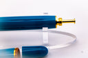 Back to the Land Funky Lake Fountain Pen - Push Button Piston - Gold Trim