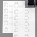Wearingeul Impression Ink Color Swatch Paper - A5 - 10 Ink Bottles