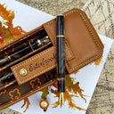 Esterbrook JR Pocket Fountain  Pen - Pumpkin Latte with Orange Trim and Gold Finishings