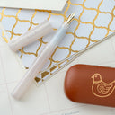Pilot Kakuno Madoromi Fountain Pen - White