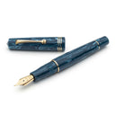 Leonardo Momento Zero Fountain Pen - Blue Positano with Gold Trim
