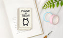 Wearingeul Embroidered Bookmark - World Literature - Monday or Tuesday