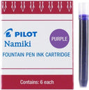 PILOT Namiki IC50 Fountain Pen Ink Cartridges, Purple, 6-Pack