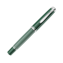 Pelikan Souveran M815 Fountain Pen - Metal Striped Green (Special Edition)
