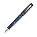 Delta Spaccanapoli Fountain pen - Filomarino (Blue) with Silver Trim