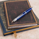 Pilot Vanishing Point Fountain Pen - Blue with Rhodium Trim