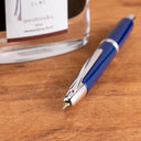 Pilot Vanishing Point Fountain Pen - Blue with Rhodium Trim