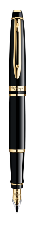 Waterman Expert 3 Black Gold Trim Fountain Pen