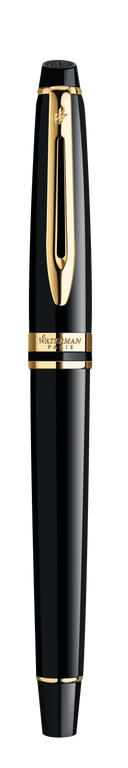 Waterman Expert 3 Black Gold Trim Fountain Pen