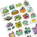 Robot Dance Battle - A Frog Day Planner Sticker Sheet