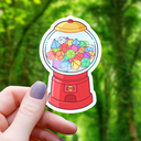 Mimic Gaming Co - Polyhedral Dice Gumball Machine Sticker