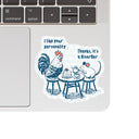 Juju and Moxie - Cute Personality Disorder Animal High Quality Vinyl Sticker