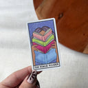 Big Moods - The Binge Reader Book Tarot Card Sticker