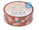 KING JIM - SODA transparent Masking Tape 0.6" wide