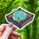 Mimic Gaming Co - Dragon Sleeping in Dice Tray Sticker-3"