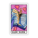 Big Moods - "Slow Burn" Book Tarot Card Sticker
