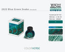 Colorverse 2025 Blue Green Snake Silver Glistening Fountain Pen Ink