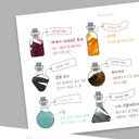 Wearingeul Impression Ink Color Swatch Paper - A5 - Alice's Potion