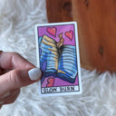 Big Moods - "Slow Burn" Book Tarot Card Sticker