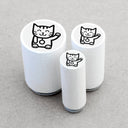 Merry and Bright - Waving Cat Mini Stamp