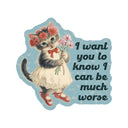 Juju and Moxie - Feisty Kitty Cat Sarcastic Cute High Quality Vinyl Sticker
