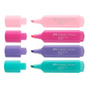 Faber-Castell Highlighters, Pastel - Wallet of 4