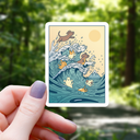 Mimic Gaming Co - Dog Japanese Big Wave Sticker - 3"